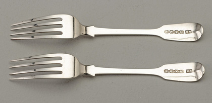 Cape Silver Konfyt Forks (Pair) - Cape Stub, William Moore